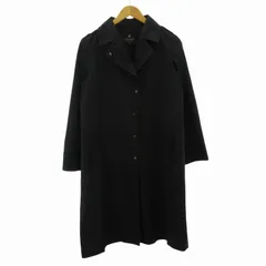 ランバン LANVIN COLLECTION ナイロントレンチコート ロング 黒 ブラック 38 約M ■GY09 0509のサムネイル