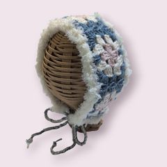 ハンドメイド モチーフ編み ベビーボンネット ＊104 - メルカリ