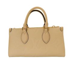 【中古】 Louis Vuitton ルイヴィトン モノグラム アンプラント M23698 オンザゴーEW クレーム ハンドバッグ ショルダーバッグ チェーンショルダー 3WAYバッグ  アイボリー A2501770 【無料ギフトラッピング承ります】