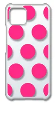 【新品未使用】Pixel4 ピクセル4 クリア ハードケース ドット柄 水玉 (ピンク) スマホケース カバー cl-pixel4-dotbig-01