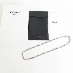 セリーヌ CELINE トリオンフ スモール グルメット ネックレス / ロジウムフィニッシュ ブラス ☆AA★ 2sa6221のサムネイル