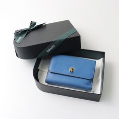ヴァレクストラ Valextra PIGNONE 2つ折り財布/ブルー ウォレット レザー ピニョーネ【2400014337907】
