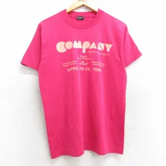 M/古着 フルーツオブザルーム 半袖 ビンテージ Tシャツ メンズ 90s COMPANY クルーネック 濃ピンク 25aug19 中古