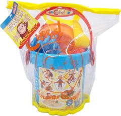 【在庫処分】おさるのジョージＮＥＷお砂場あそびセット 【色指定不可】 尾上萬(Onoeman)