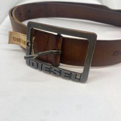 ラスト1点 新品 ディーゼル ベルト 105 希少 X03728 ブラウン - メルカリ