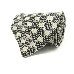 ピエールカルダン ブランド ネクタイ 小紋柄 幾何学模様 ドット シルク メンズ ブラック Pierre Cardin 【中古】