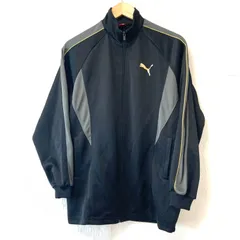 ジュニア用◎ (^w^)b PUMA プーマ sportlifestyle ジップアップ トラックジャケット スポーツ 運動 ジャージ 長袖 トップス トレーニング ブラック×ゴールド キッズ 子ども サイズ160