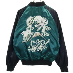 Hoshihimeホシヒメ スカジャン 富士山 龍 メンズS 黒緑