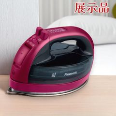 （展示品）Panasonic パナソニック コードレススチームアイロン NI-WL708-P Wヘッド 除菌 抗菌ハンドル