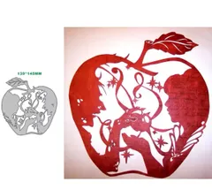 カッティングダイ　りんご　プリンセス　2231