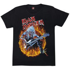 【土日も発送】IRON MAIDEN アイアンメイデン LIVE FEAR 黒 メンズ レディース ロックＴシャツ バンドＴシャツ ブラック 半袖 RockYeah