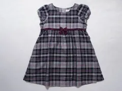 ミキハウス miki house mikihouse アウトレット 子供服 女の子 110cm 半袖 ワンピース グレー チェック 春 夏 ★4 ガールズ 女児 キッズ 【中古】 ユーズド リサイクル こども