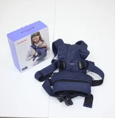美品 ベビーキャリア ONE KAI Air ネイビーブルー 抱っこ紐 おんぶ 新生児OK 快適フルメッシュ クリーニング済み A60C083