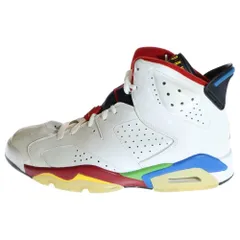 NIKE (ナイキ) 【観賞用 2008年製】 AIR JORDAN 6 RETRO OLYMPIC FLAG BEIJING 325387-161 エアジョーダン6 レトロ オリンピック フラッグ ペキン ハイカットスニーカー ホワイト US9/27cm
