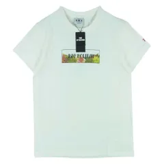 TMT ティーエムティー フラワー ロゴ プリント 半袖 Tシャツ 日本製 ホワイト系 S【中古】のサムネイル