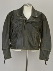 ハーレーダビッドソン Harley-Davidson ライダース ジャケット AN AMERICAN LEGEND Lサイズ 茶 メンズ u_s h_d F-NEW245のサムネイル
