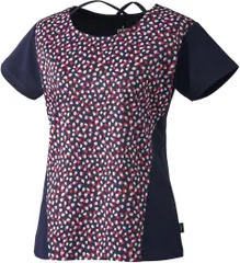 【新品】prince（プリンス）レディース ウィメンズ ゲームシャツ テニスウェア 半袖Tシャツ 吸汗速乾 UPF50+　ネイビー WS4054-127
