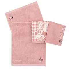 【新品】 【.co.jp限定】タオル研究所 [ディズニーキャラクター] #023 フェイスタオル ミニーマウス 3枚セット ふかふか 高速吸水 綿100% 毛羽落ち少ない ギフト Japan Technology 0