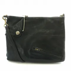 美品✨ ビューティフル ピープル ライダース ダブルクラッチバッグ ブラック beautiful people(ビューティフルピープル) riders W clutch