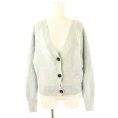 スナイデル SNIDEL 23AW フォックスファーオフショルカーディガン ニット F ライトブルー /DF ■OS