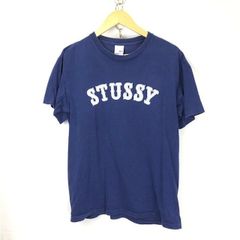 STUSSY ネイビー Mサイズメッシュ シャツ 80 OLD STUSSY Tシャツ 90s 紺タグ USA製 N4 モノグラム - メルカリ