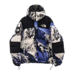 SUPREME (シュプリーム) 17AW ×THE NORTH FACE ザノースフェイス マウンテン バルトロ ダウンジャケット 雪山 ホワイト/ブルー NF0A3LHQ