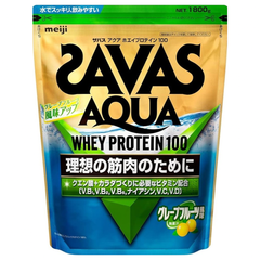 ザバス アクア ホエイプロテイン100 グレープフルーツ風味 1800g SAVAS WPI 賞味期限2026年10月 北海道沖縄配送不可