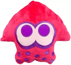 【中古】クッション・抱き枕・本体(キャラクター) イカ(ネオンピンク) リバーシブルクッション 「Splatoon2(スプラトゥーン2)」