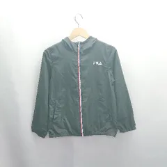 ◇ ⊇ FILA フィラ キッズ 子供服 長袖 マウンテンパーカー サイズ150 ブラック 男の子 E  【1502180048616】のサムネイル