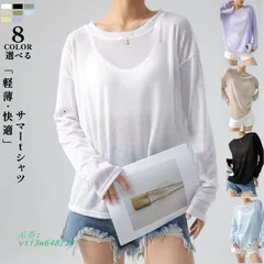 トップス シアーメッシュTシャツ クルーネック 丸首 レディース 春夏 透け シースルー 重ね着 長袖 UV対策 プルオーバー ひんやり ゆったり 薄手 ロングｔ  vii3w648234