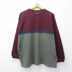 XL/古着 長袖 ビンテージ Tシャツ メンズ 00s マルチカラー 大きいサイズ コットン クルーネック エンジ他 25oct06 中古