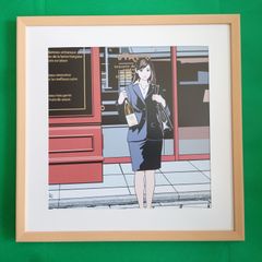 江口寿史　【レア】イラストレーション　B　LP盤サイズ額装品