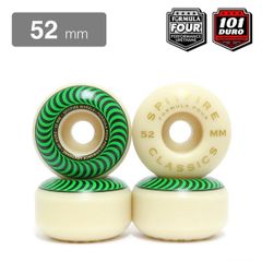 SPITFIRE WHEEL スピットファイヤー ウィール FORMULA FOUR (F4) CLASSIC 101D GREEN 52mm　スケボーウィール　スケートボードウィール