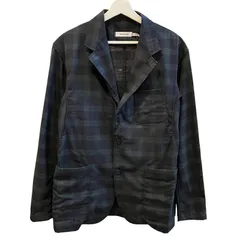 ノンネイティブ nonnative 美品 MANAGER JACKET W/P TROPICAL マネージャー トロピカル テーラードジャケット ブレザー チェック NN-J3305 薄手 2 Mサイズ 紺 ネイビーのサムネイル