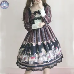新品 未使用 クラシカルなロリータワンピース  普段着にも女子会にもオススメ 