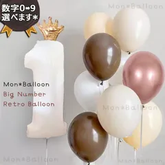 豪華11点セット 誕生日会 パーティー 記念日 おうちスタジオ 撮影 レトロ くすみ ニュアンスカラー ハッピーバースデー ナンバーバルーン 年齢 風船 1歳 2歳 3歳 4歳 5歳 6歳 7歳 8歳 9歳
