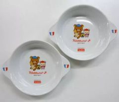 [중고] 접시·찻잔(캐릭터) 리락쿠마 & 코리락쿠마 & 키이로이트리 갈기 그라탕 접시 페어 세트 [리락쿠마] 조신 회원 한정 선물 캠페인 상품