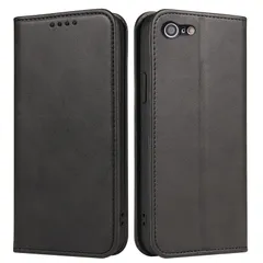 【在庫セール】iPhone iPhone SE2 (ブラック PinLiSheng 360度保護 ケース4.7インチ対応 iPhone スタンド機能アイフォンse マグネット式 カード収納ケース se SE3 iphoneケース PUレザー 携帯カバー スマホ