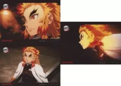 【中古】キャラカード 煉獄杏寿郎 2L判ブロマイド3枚セット 「Blu-ray/DVD テレビアニメ 鬼滅の刃 無限列車編 第1巻」 タワーレコード購入特典