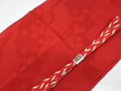 【一輝堂】リサイクル着物 和装小物 帯揚げ帯締めセット 帯揚 帯締 笹浪組 金糸 25w06-8163