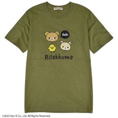 リラックマ コリラックマ 半袖 Tシャツ 春夏 Rilakkuma San-x Cオリーブグリーン 春夏