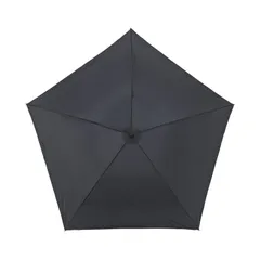 アンベル(Amvel) 折りたたみ傘 大きい折りたたみ傘 風に強い傘 コンパクト 強力撥水 超撥水 スリム 大きめ pentagon LARGE ブラック 79g