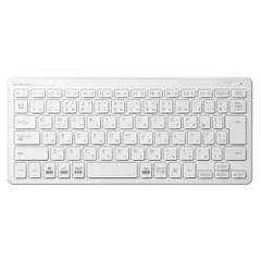エレコム ワイヤレスミニキーボード パンタグラフ式 薄型 ホワイト TK-FDP098TWH （1点）