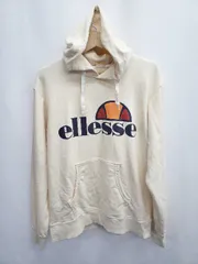 ◇ ⊇ ellesse エレッセ スウェット 長袖 プルオーバーパーカー サイズL ベージュ レディース E  【1411130015922】のサムネイル