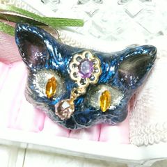 ポニーフック ヘアアクセサリー『マジカル猫』№206