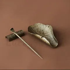 【新品未使用】 三谷龍二さん usuzimi葉型茶則 新品未使用】 三谷龍二さん usuzimi葉型茶則