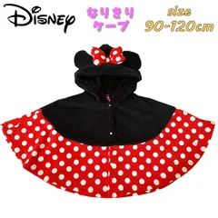 Disney ディズニー ミニーマウス なりきりケープ ポンチョ マント もこもこフリース カバーオール ベビー服 (221224508)