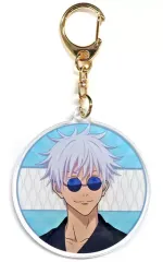 【中古】キーホルダー 五条悟(アップ) 「呪術廻戦×浅草花やしき 描き下ろしイラスト 懐玉・玉折 浴衣ver. トレーディングアクリルキーホルダー」