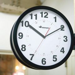 ウォールクロック おしゃれ 壁時計 両面時計 壁掛け時計 ネジ 事務所 オフィス 会社 レトロ 見やすい 【lic-dlt-s82429】