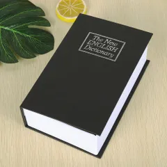 ☆ ブラック ☆ 辞書型金庫Lサイズ 803i23 金庫 小型 辞書型金庫 辞書型 Lサイズ 家庭用 防犯グッツ 防犯 収納ボックス 収納 小物入れ 小物 鍵付き 鍵 かぎ 本 辞書 辞典 雑貨 文具 印鑑 おしゃれ